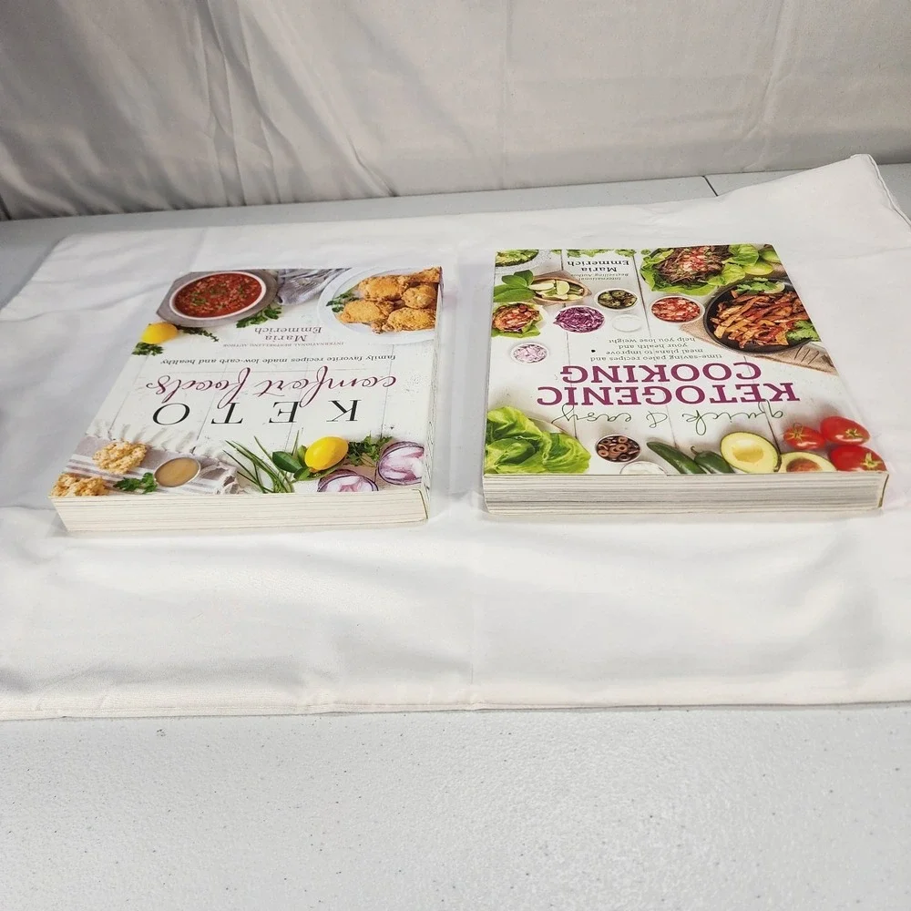 Keto Comfort Foods And Quick & Easy Ketogenic Cooking By Maria Emmerich Lot